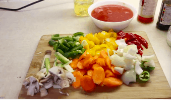 Stir Fry Vegetables In Hot Garlic Sauce