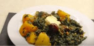 Gujarati Spinach Bhaji Recipe - Spinach Potato Curry Recipe