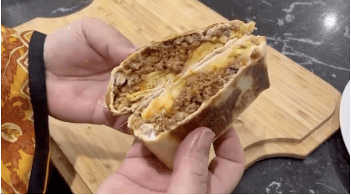 Cheesy Double Beef Burrito